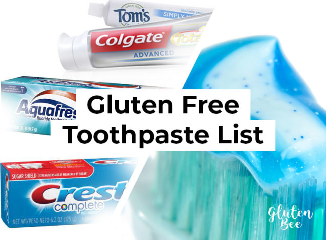 Is Toothpaste Gluten Free
