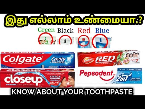 Toothpaste Color Code Chart