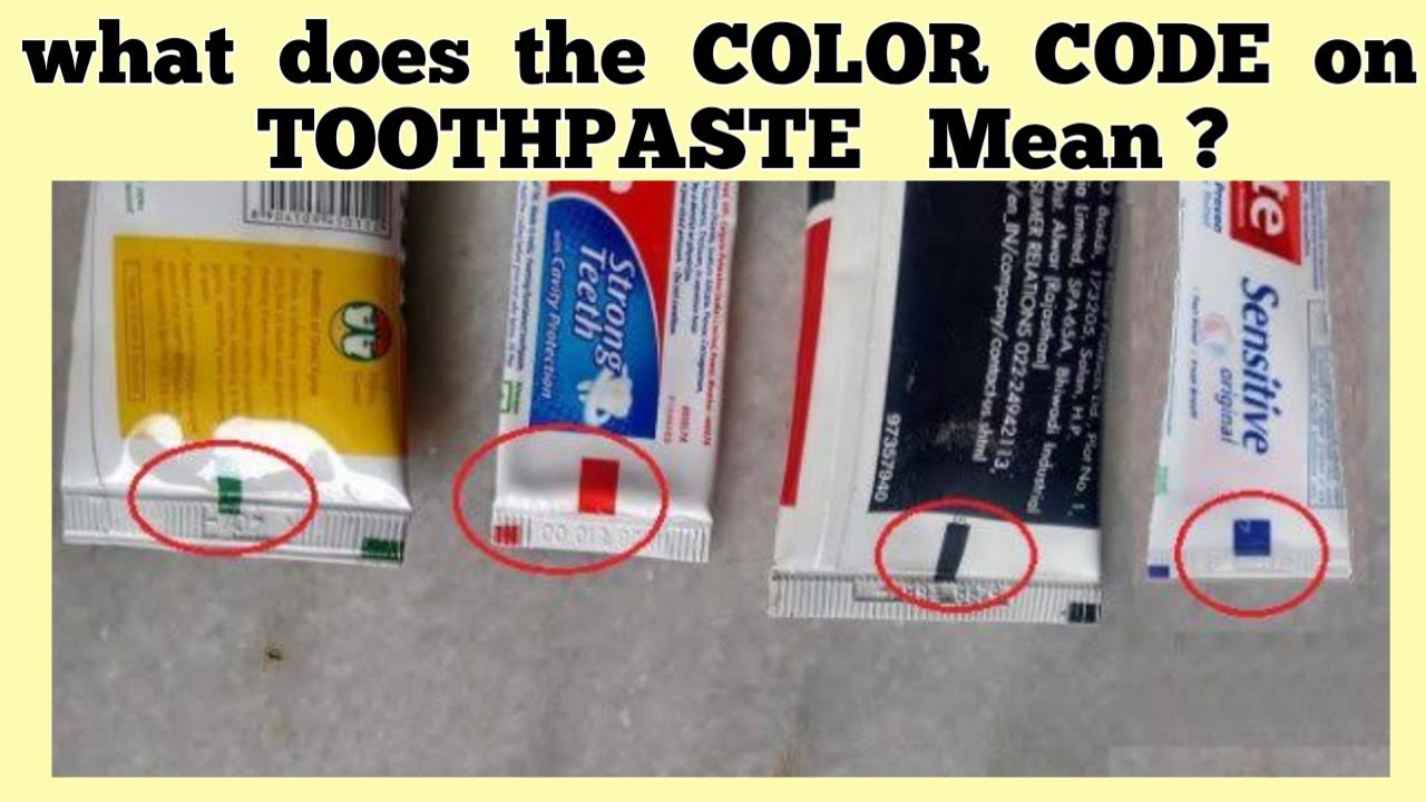 Toothpaste Color Code Decoded